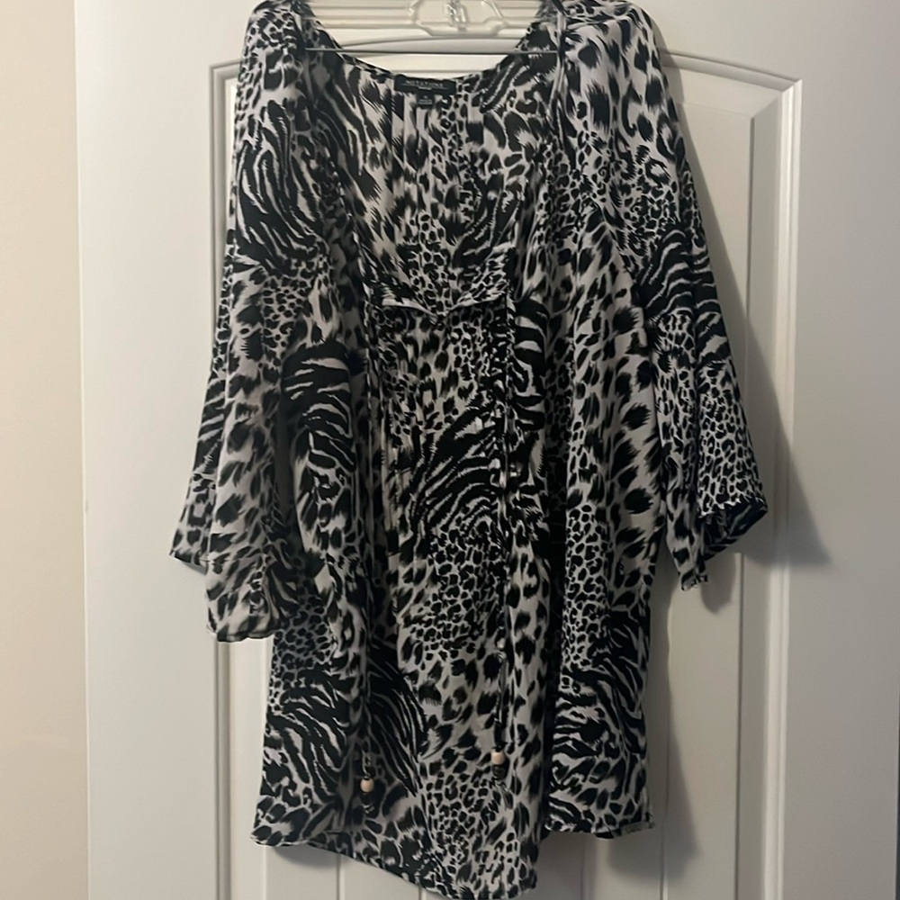 Black and White blouse